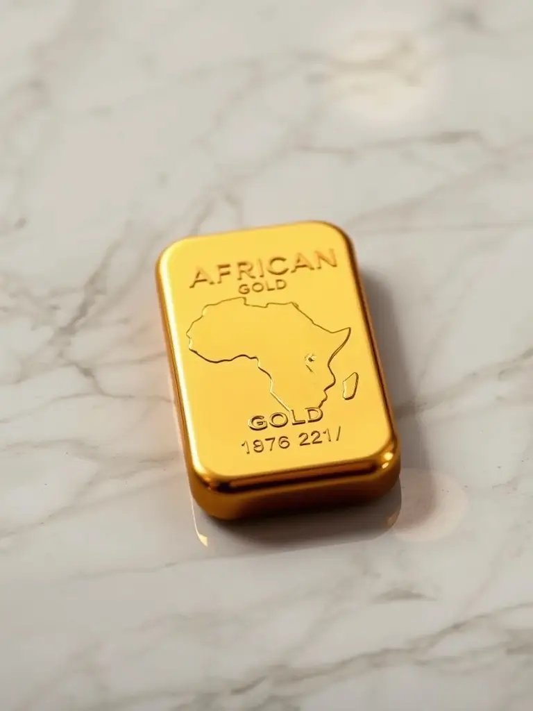 A close-up shot of a 1 oz Gold Bar, highlighting its purity and shine, placed on a dark background to emphasize its value. The MIDASSKG logo is subtly visible in the background.